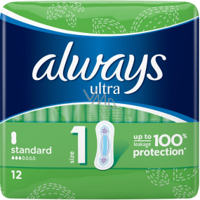 Always Ultra Standard intimate pads 12 pieces