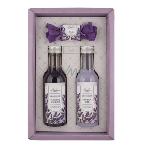 Bohemia Gifts Lavender shower gel 200 ml + hair shampoo 200 ml + toilet soap 30 g, cosmetic set for women