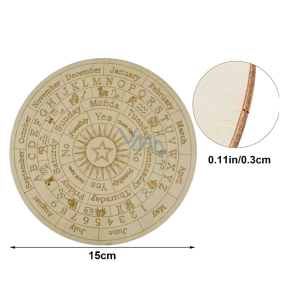 Wooden pendulum game board with moon star 15 cm