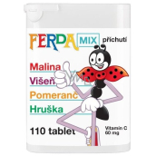 Ferda Mix vitamin C food supplement with sweeteners 60 mg 35 g 110 tablets