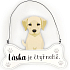 Nekupto Pets Wooden sign Love is four-legged 19,5 x 15,5 x 0,5 cm