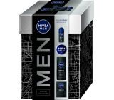 Nivea Men Feeling Ready Deep aftershave 100 ml + Deep Clean shower gel 250 ml + Creme cream 75 ml + Deep antiperspirant roll-on 50 ml, cosmetic set for men