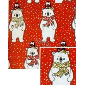Nekupto Christmas gift wrapping paper 70 x 1000 cm Red, polar bear, penguin