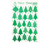 Arch Holographic Decorative Stickers Trees Green 12 x 18 cm