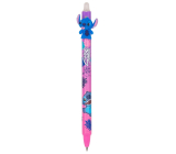 Colorino Rubberized pen Disney Stitch pink, blue refill 0,5 mm various types