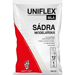 Uniflex plaster white, modeling, 1 kg Uniflex plaster white, modeling, 1 kg