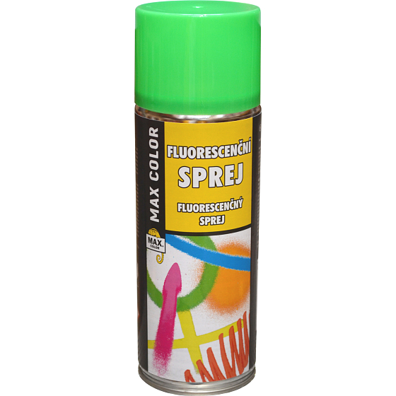Max Color fluorescent spray paint, green, 400 ml