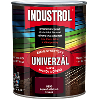 Industrol S2013 universal glossy topcoat for metal and wood, 8850 dark cherry red, 750 ml