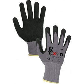 Ica working gloves, nitrile-coated gray-black, size 10, 1 pair
