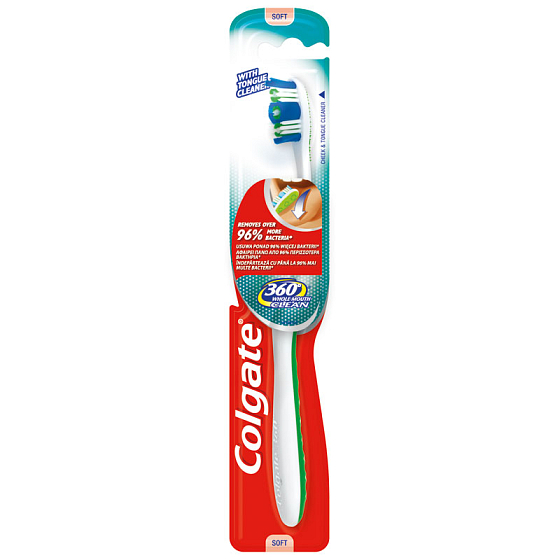 Colgate 360 ° Whole Mouth Clean Soft soft toothbrush 1 piece