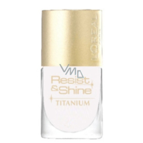 Loreal Paris Resist & Shine Titanium nail polish 004 white pearl 9 ml