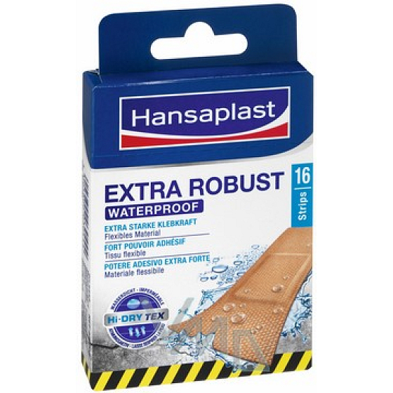 Hansaplast Extra Robust waterproof patch 26 x 76 mm 16 pieces