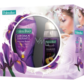 Palmolive Pamper your skin Relax shower gel 250 ml + liquid soap Plum 250 ml, cosmetic set