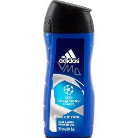 Adidas UEFA Champions League Star Edition 2in1 shower gel and shampoo for men 250 ml