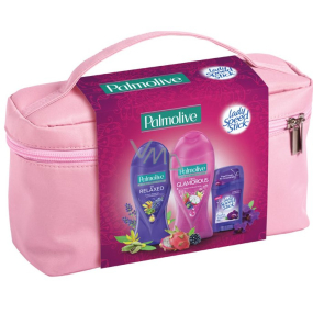Palmolive Aroma Sensations So Relaxed 250 ml + Aroma Sensations Feel Glamorous 250 ml + Lady Speed Stick Black Orchid antiperspirant stick 45 g + cosmetic bag, cosmetic set