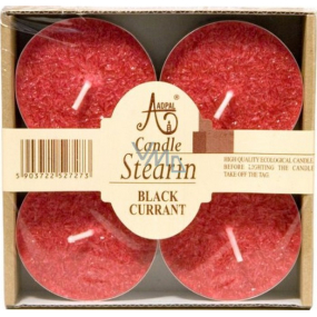Adpal Stearin Maxi Black Currant - Black Currant Scented Tealight Candles 4 pieces