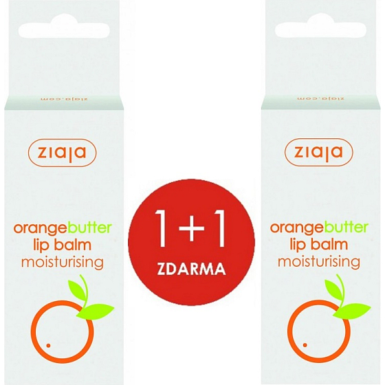 Ziaja Orange Butter Lip Balm 2 x 10 ml, duopack
