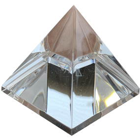 Glass pyramid crystal 40 mm