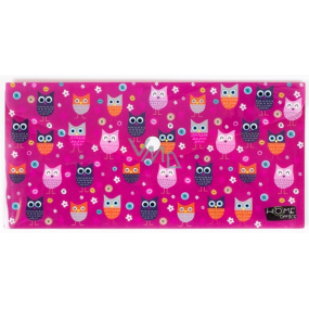 Albi Document Case Pink Owls DL - 220 × 110 mm fits 1/3 A4 (twice folded A4