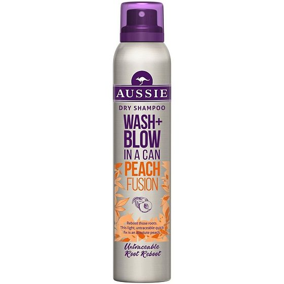 Aussie Wash + Blow Peach Fusion dry hair shampoo 180 ml