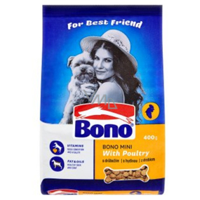 Bono Adult Mini with poultry complete dog food 400 g