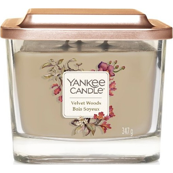 Yankee Candle Velvet Woods Elevation Medium Glass 3 Wicks 347 g