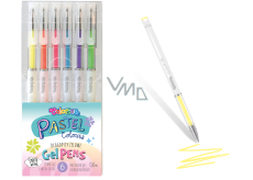 Colorino Pastel gel rollers, transparent 6 colors