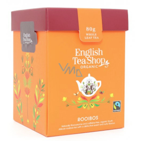 English Tea Shop Organic Pure Rooibos Loose Leaf 80 g + Wooden Scoop with Clip