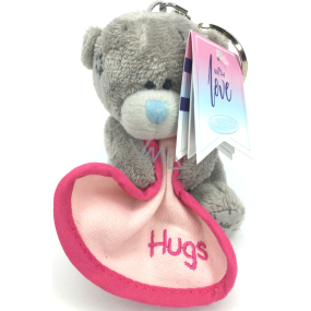 Me to You Plush keychain Teddy bear with a blanket and the inscription Hugs 8 cm
