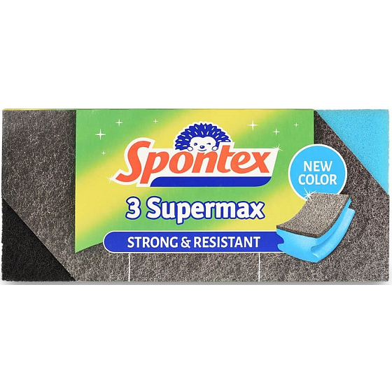 Spontex 3 Super Max Shaped Large Sponge 3 Pieces