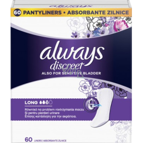 Always Discreet Liner Long incontinence panty liners 60 pieces