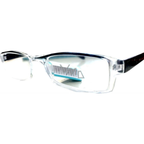 Berkeley Reading dioptric glasses +3,5 plastic transparent, black side frames 1 piece MC2222