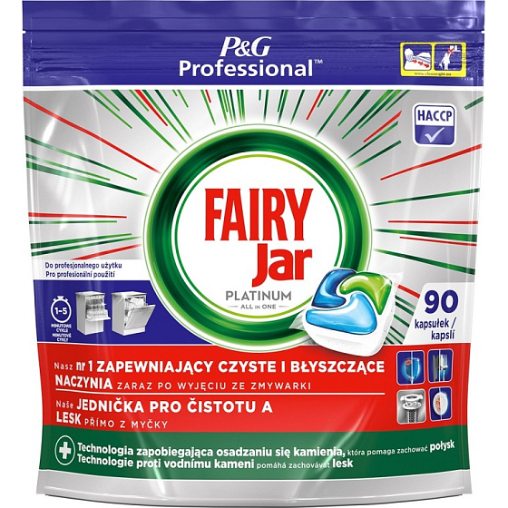 Jar Fairy Platinum All in One Dishwasher Capsules 90 pieces