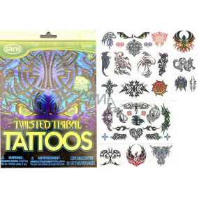 EP Line Savvi Tattos Twisted Tribal tattoo decals 50 pieces, recommended age 4+