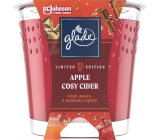 Glade Apple Cosy Cider scented cider scented candle in glass, burning time up to 38 hours 129 g