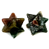 Agate Indian merkaba hmatka natural stone 13 mm, symbolizes the element of earth