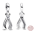 Charm Sterling Silver 925 Bone Greeting Card - Mini Locket, Bracelet Pendant Symbol