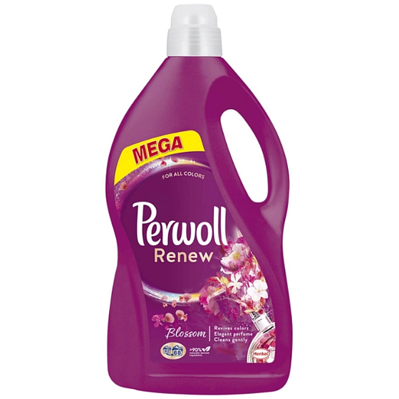 Perwoll Renew Blossom washing gel for coloured laundry, protection against shape loss and preservation of colour intensity 68 doses 3.74 l