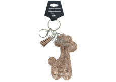 Albi Giraffe key ring brown