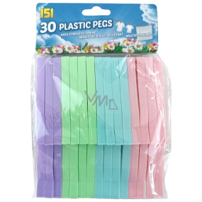 Plastic clothespins larger 30 pieces