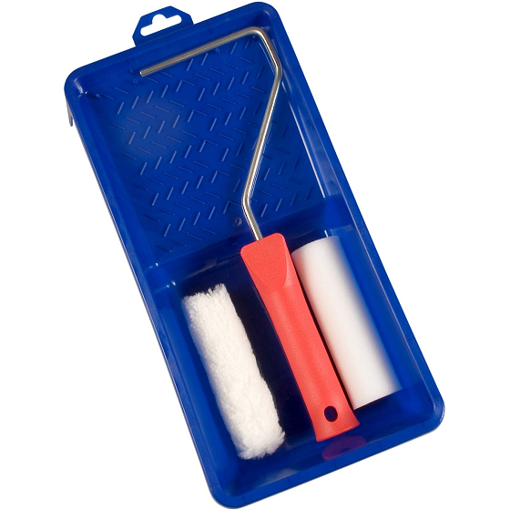 Spokar Moltopren roller 100 mm + Perlon roller 100 mm, including holder and tray