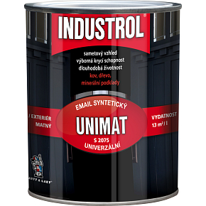INDUSTROL Unimat top coat for wood and metal S2075, 1999 black, 600 ml