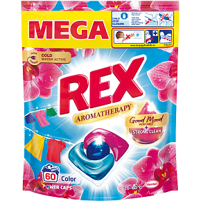 REX Laundry Capsules Aromatherapy Orchid Color 60 washes, 720g