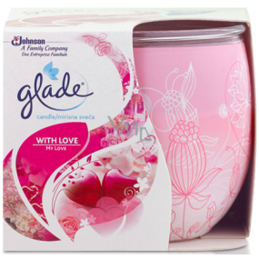 Glade by Brise Only Love scented candle in glass, burning time up to 30 hours 123 g