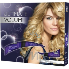 Gliss Kur Ultimate Volume shampoo 250 ml + balm 200 ml + foam 125 ml, cosmetic set