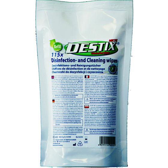 Destix Disinfecting and cleaning wet wipes refill 115 pieces
