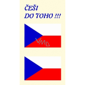 Arch Tattoo decals for face and body Czech flag 3 motif