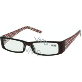Berkeley Reading glasses +2 red-black strips CB02 1 piece MC2036
