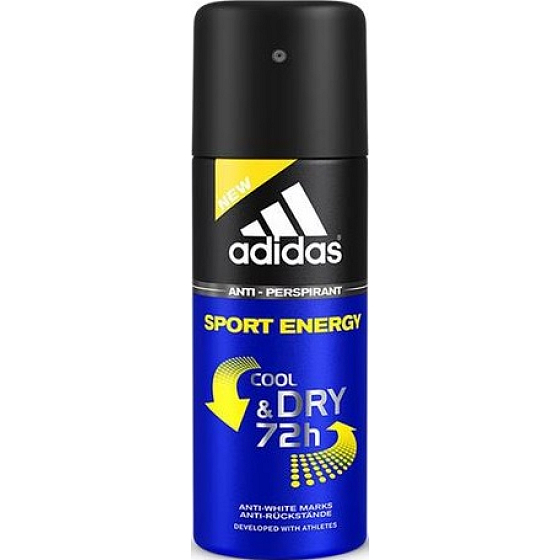 Adidas Cool & Dry 72h Sport Energy antiperspirant deodorant spray for men 150 ml