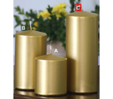 Lima Metal Serie candle gold cylinder 80 x 200 mm 1 piece